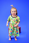 Happy Bugs Short Sleeve Milk Silk Dress - Great Lakes Kids Apparel LLC