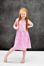 Flamingo Racer Back Milk Silk Tank Dress - Great Lakes Kids Apparel LLC
