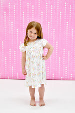 Unicorn Milk Silk Flutter Dress - Great Lakes Kids Apparel LLC