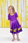 Tower Princess Short Sleeve Milk Silk Twirl Dress - Great Lakes Kids Apparel LLC