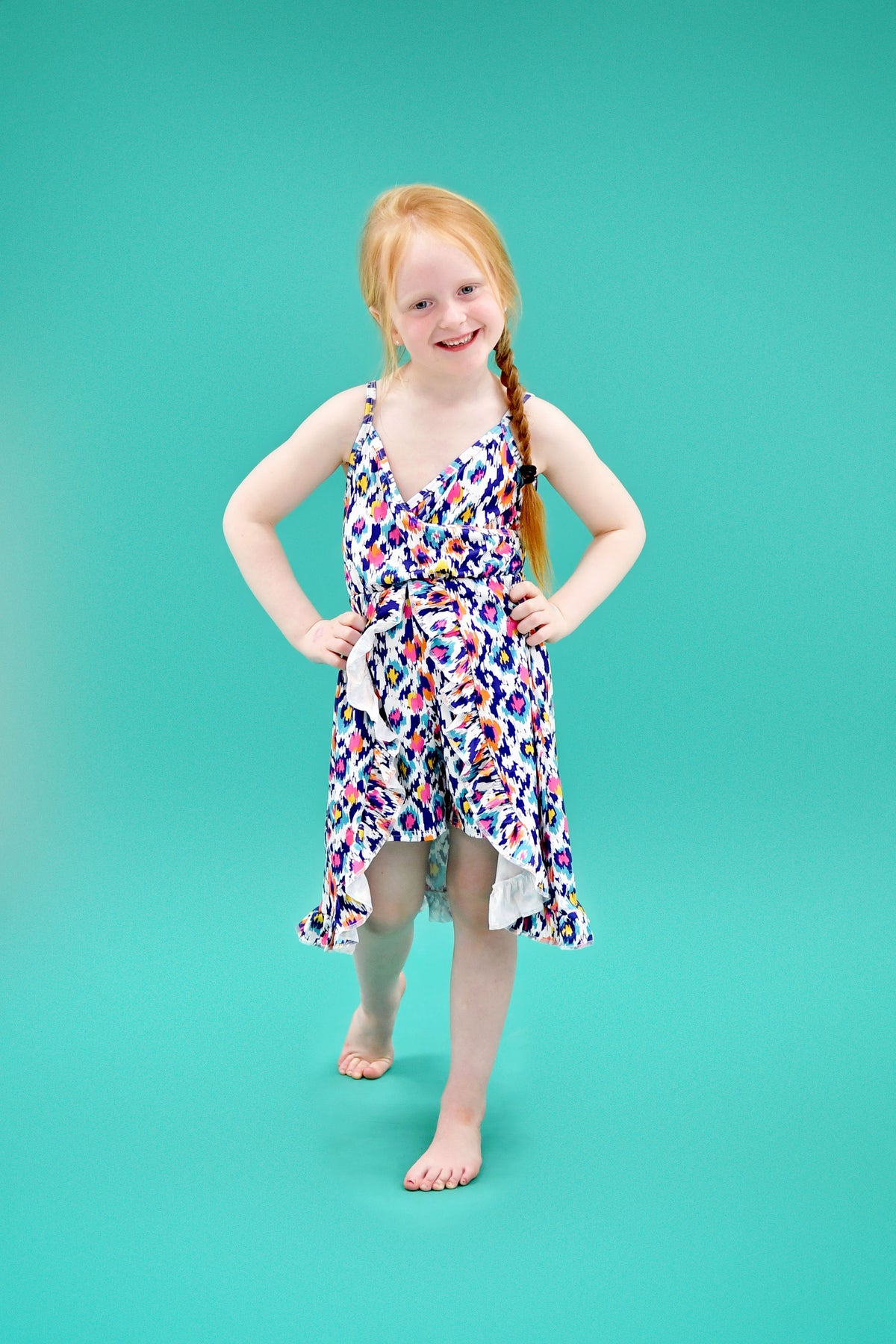 Abstract Milk Silk Short Romper - Great Lakes Kids Apparel LLC