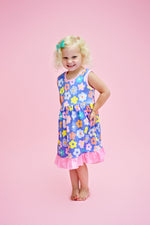 Summer Blooms Milk Silk Tank Dress - Great Lakes Kids Apparel LLC