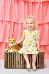 Tiger Short Sleeve Milk Silk Dress - Great Lakes Kids Apparel LLC