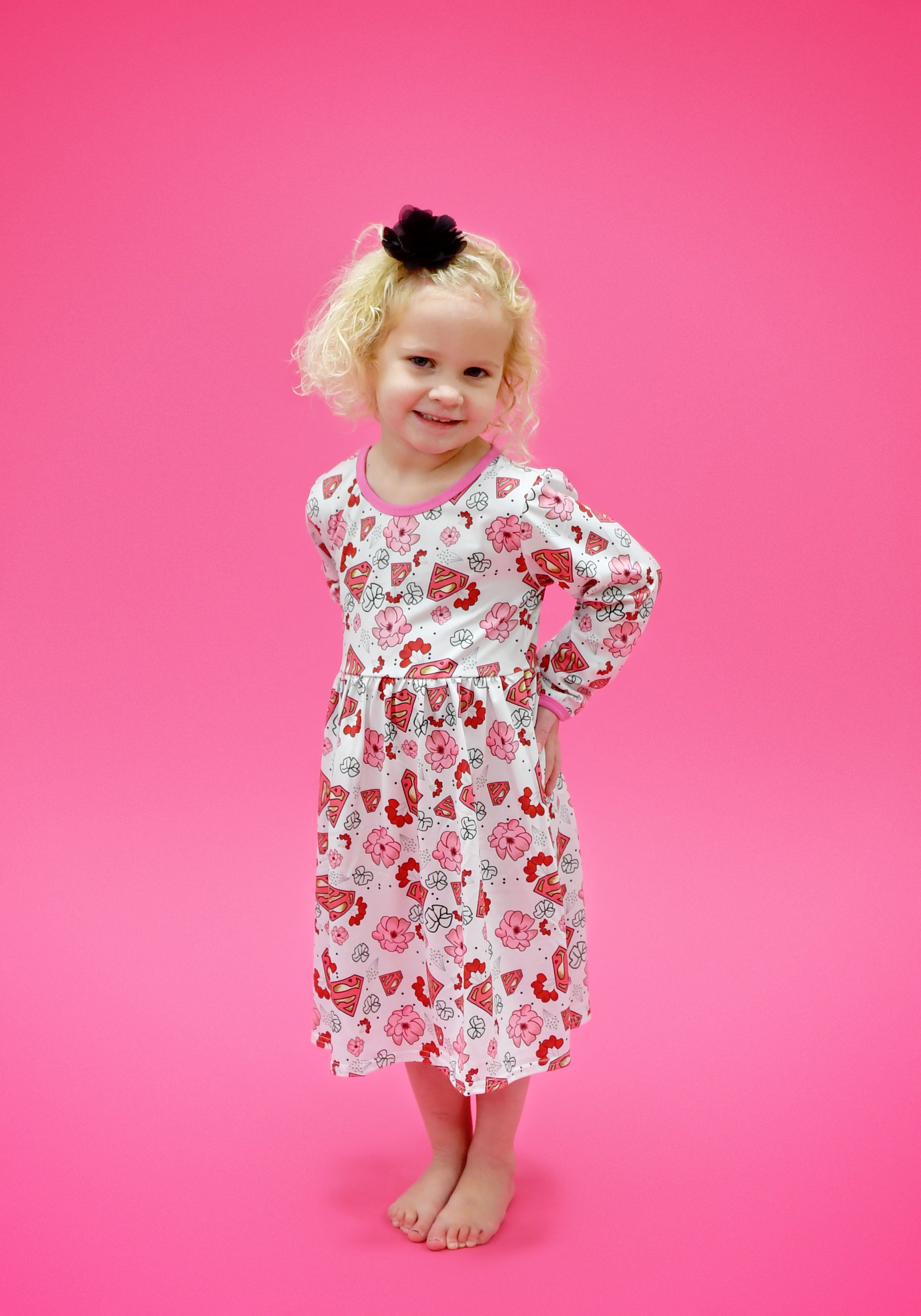 Super Valentine Long Sleeve Milk Silk Dress Super Valentine Long Sleeve Milk Silk Dress