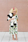 White Farm Short Sleeve Milk Silk Dress - Great Lakes Kids Apparel LLC