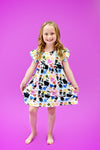 Spindle Princess Flutter Milk Silk Dress - Great Lakes Kids Apparel LLC