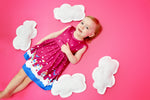 Dragon Fairytale Milk Silk Tank Dress - Great Lakes Kids Apparel LLC