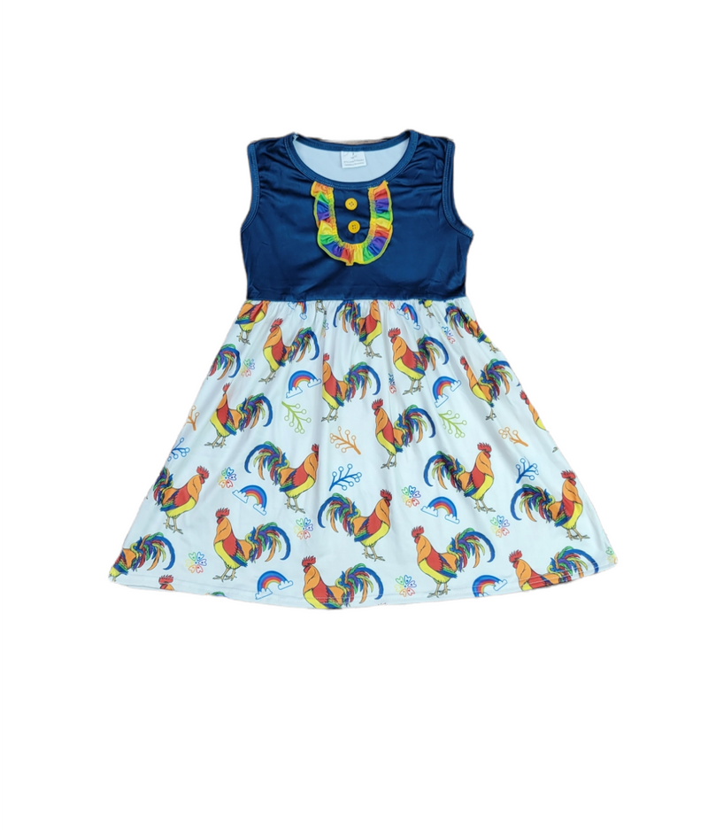 Rainbow-Doodle-Do Milk Silk Tank Dress - Great Lakes Kids Apparel LLC