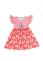 Happy Llama Long Flutter Milk Silk Dress - Great Lakes Kids Apparel LLC