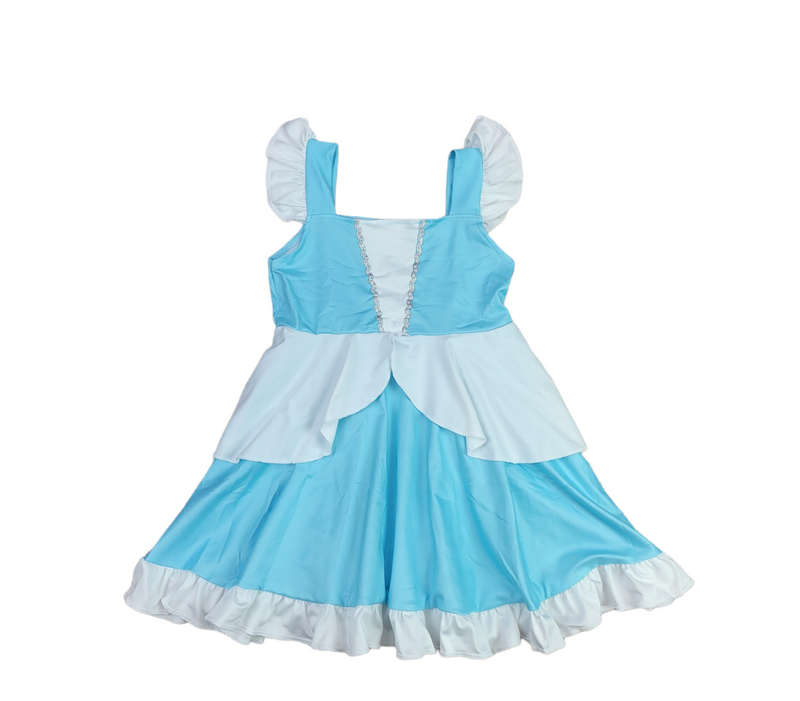 Glass Slipper Silver Milk Silk Dress - Great Lakes Kids Apparel LLC