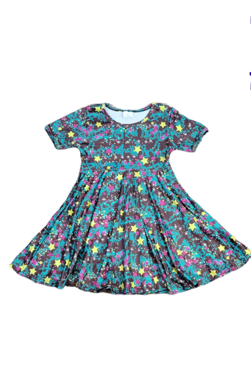 Be A Star Milk Silk Twirl Dress - Great Lakes Kids Apparel LLC
