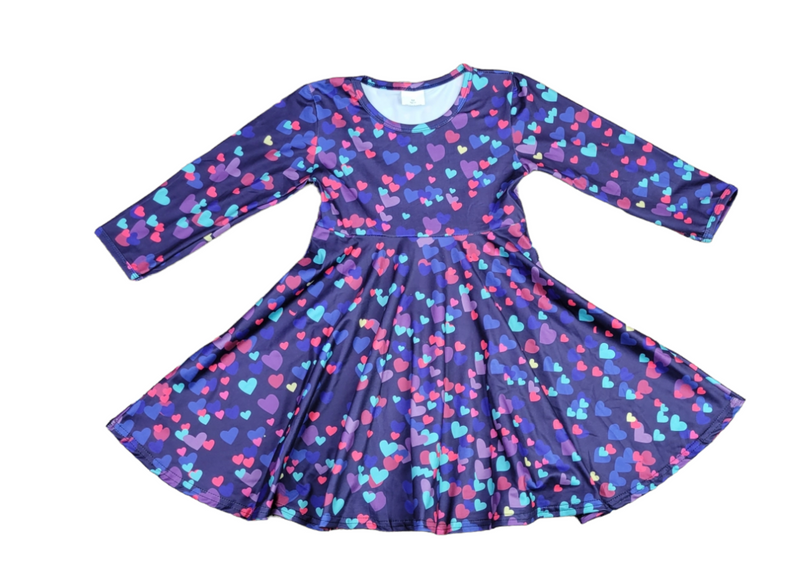 Plum Heart Milk Silk Twirl Dress - Great Lakes Kids Apparel LLC