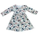 Bear Mountain Long Sleeve Milk Silk Dress - Great Lakes Kids Apparel LLC