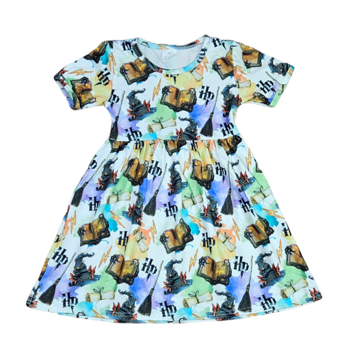 HP Short Sleeve Milk Silk Dress - Great Lakes Kids Apparel LLC
