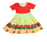 Belle Short Sleeve Milk Silk Twirl Dress - Great Lakes Kids Apparel LLC